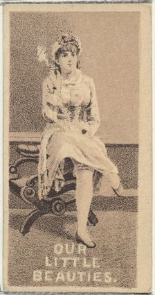 From the Actresses series (N57) promoting Our Little Beauties Cigarettes for Allen & Ginte..., 1890. Creator: Allen & Ginter