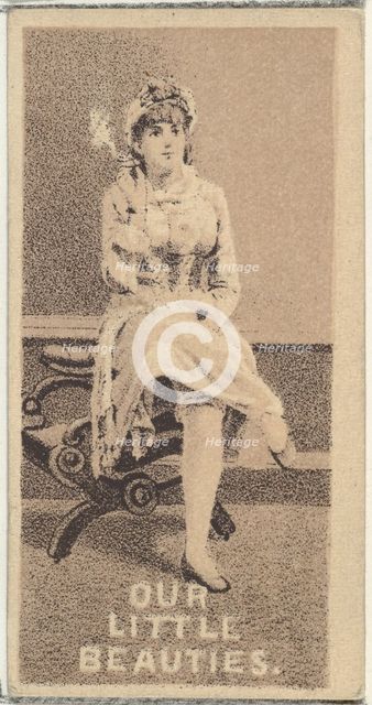 From the Actresses series (N57) promoting Our Little Beauties Cigarettes for Allen & Ginte..., 1890. Creator: Allen & Ginter.