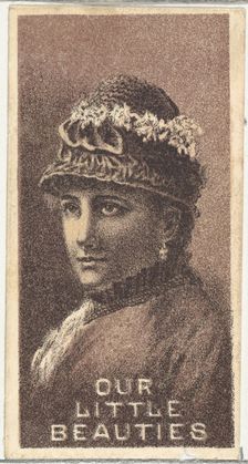 From the Actresses series (N57) promoting Our Little Beauties Cigarettes for Allen & Ginte..., 1890. Creator: Allen & Ginter