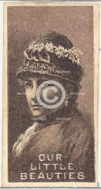 From the Actresses series (N57) promoting Our Little Beauties Cigarettes for Allen & Ginte..., 1890. Creator: Allen & Ginter.