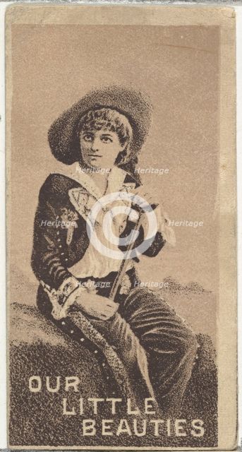 From the Actresses series (N57) promoting Our Little Beauties Cigarettes for Allen & Ginte..., 1890. Creator: Allen & Ginter.