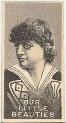From the Actresses series (N57) promoting Our Little Beauties Cigarettes for Allen & Ginte..., 1890. Creator: Allen & Ginter
