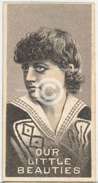 From the Actresses series (N57) promoting Our Little Beauties Cigarettes for Allen & Ginte..., 1890. Creator: Allen & Ginter.