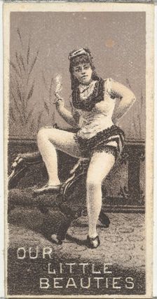 From the Actresses series (N57) promoting Our Little Beauties Cigarettes for Allen & Ginte..., 1890. Creator: Allen & Ginter
