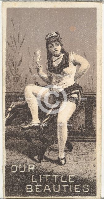 From the Actresses series (N57) promoting Our Little Beauties Cigarettes for Allen & Ginte..., 1890. Creator: Allen & Ginter.
