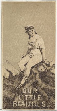 From the Actresses series (N57) promoting Our Little Beauties Cigarettes for Allen & Ginte..., 1890. Creator: Allen & Ginter