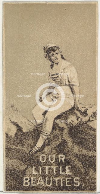 From the Actresses series (N57) promoting Our Little Beauties Cigarettes for Allen & Ginte..., 1890. Creator: Allen & Ginter.