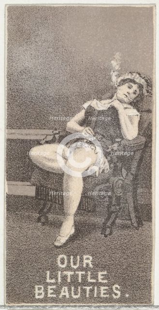 From the Actresses series (N57) promoting Our Little Beauties Cigarettes for Allen & Ginte..., 1890. Creator: Allen & Ginter.