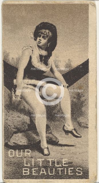 From the Actresses series (N57) promoting Our Little Beauties Cigarettes for Allen & Ginte..., 1890. Creator: Allen & Ginter.