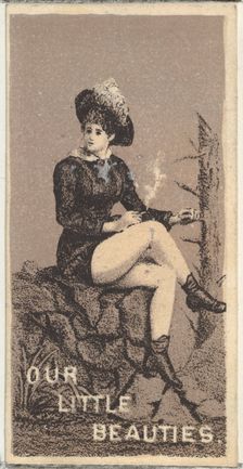 From the Actresses series (N57) promoting Our Little Beauties Cigarettes for Allen & Ginte..., 1890. Creator: Allen & Ginter