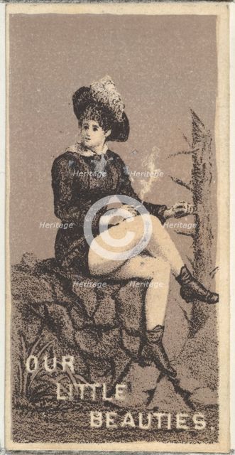 From the Actresses series (N57) promoting Our Little Beauties Cigarettes for Allen & Ginte..., 1890. Creator: Allen & Ginter.