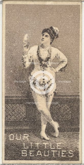 From the Actresses series (N57) promoting Our Little Beauties Cigarettes for Allen & Ginte..., 1890. Creator: Allen & Ginter.