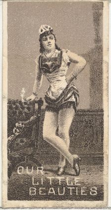 From the Actresses series (N57) promoting Our Little Beauties Cigarettes for Allen & Ginte..., 1890. Creator: Allen & Ginter