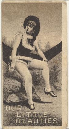 From the Actresses series (N57) promoting Our Little Beauties Cigarettes for Allen & Ginte..., 1890. Creator: Allen & Ginter