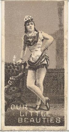 From the Actresses series (N57) promoting Our Little Beauties Cigarettes for Allen & Ginte..., 1890. Creator: Allen & Ginter