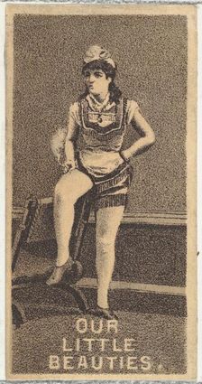From the Actresses series (N57) promoting Our Little Beauties Cigarettes for Allen & Ginte..., 1890. Creator: Allen & Ginter