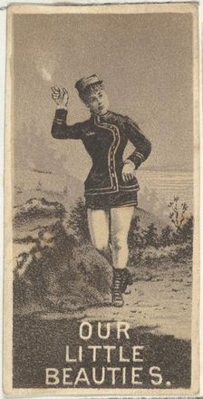 From the Actresses series (N57) promoting Our Little Beauties Cigarettes for Allen & Ginte..., 1890. Creator: Allen & Ginter