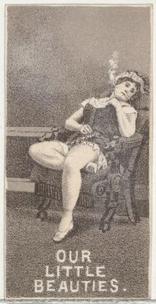 From the Actresses series (N57) promoting Our Little Beauties Cigarettes for Allen & Ginte..., 1890. Creator: Allen & Ginter