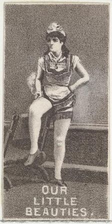 From the Actresses series (N57) promoting Our Little Beauties Cigarettes for Allen & Ginte..., 1890. Creator: Allen & Ginter