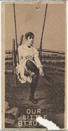 From the Actresses series (N57) promoting Our Little Beauties Cigarettes for Allen & Ginte..., 1890. Creator: Allen & Ginter