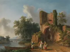 From the Banks of Arques, 1768. Creator: Jacob Philip Hackert