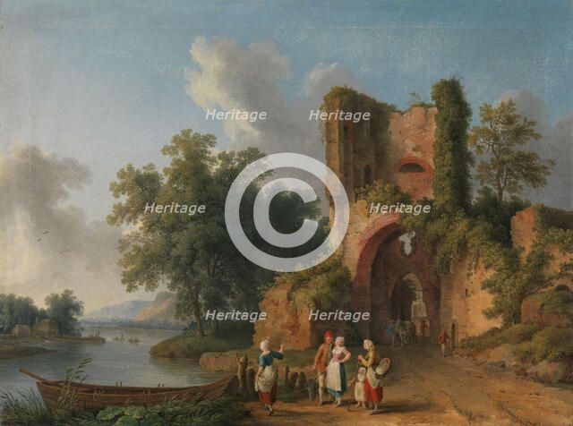 From the Banks of Arques, 1768. Creator: Jacob Philip Hackert.