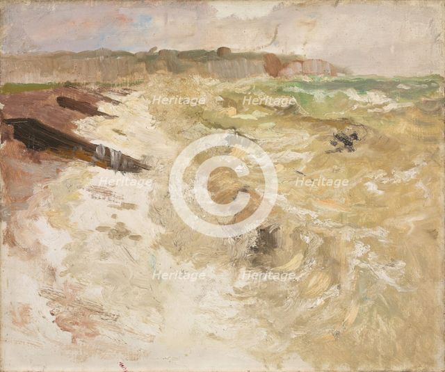 From the Beach at Dieppe, probably 1897. Creator: Frits Thaulow.