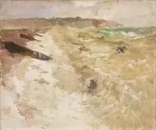 From the Beach at Dieppe, probably 1897. Creator: Frits Thaulow