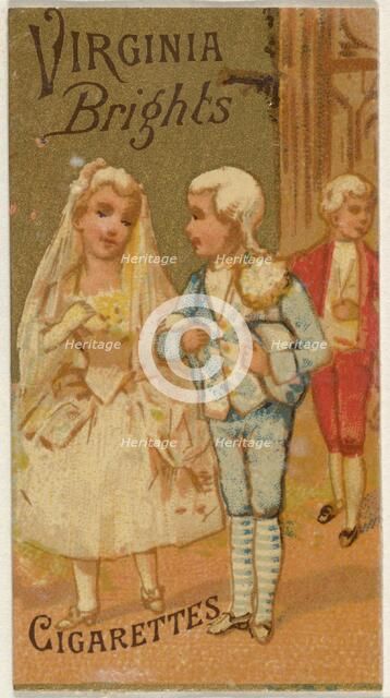From the Girls and Children series (N64) promoting Virginia Brights Cigarettes for Allen &..., 1886. Creator: Allen & Ginter.