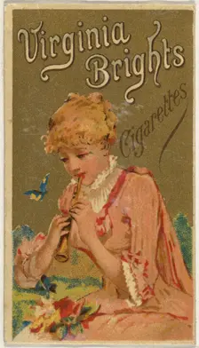 From the Girls and Children series (N64) promoting Virginia Brights Cigarettes for Allen &..., 1886. Creator: Allen & Ginter