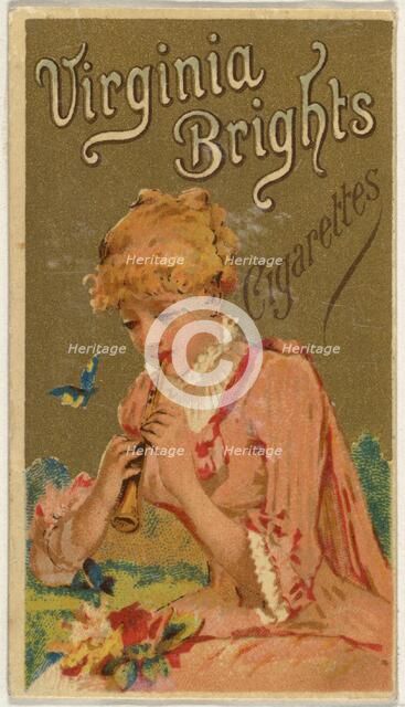 From the Girls and Children series (N64) promoting Virginia Brights Cigarettes for Allen &..., 1886. Creator: Allen & Ginter.