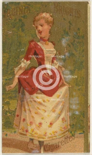 From the Girls and Children series (N64) promoting Virginia Brights Cigarettes for Allen &..., 1886. Creator: Allen & Ginter.