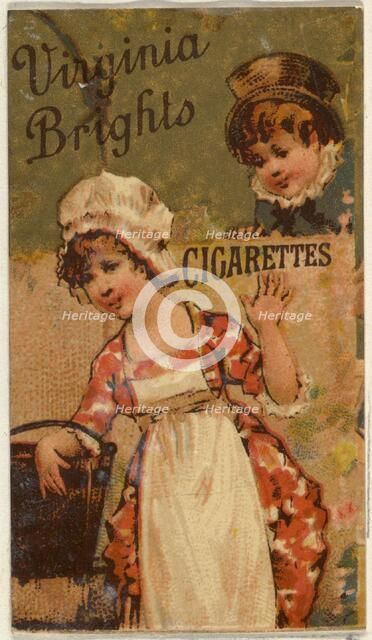 From the Girls and Children series (N64) promoting Virginia Brights Cigarettes for Allen &..., 1886. Creator: Allen & Ginter.