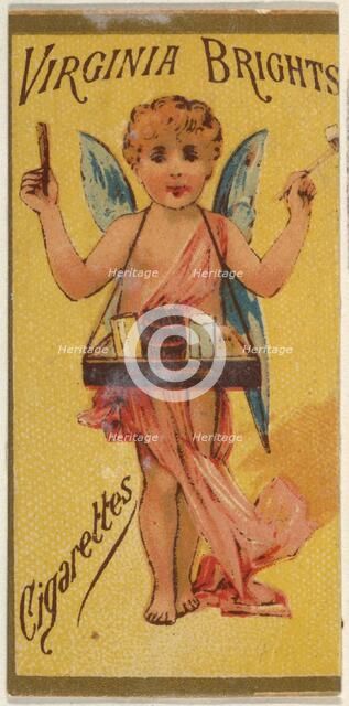 From the Girls and Children series (N64) promoting Virginia Brights Cigarettes for Allen &..., 1886. Creator: Allen & Ginter.