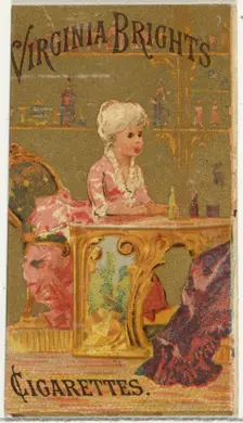 From the Girls and Children series (N64) promoting Virginia Brights Cigarettes for Allen &..., 1886. Creator: Allen & Ginter