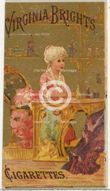 From the Girls and Children series (N64) promoting Virginia Brights Cigarettes for Allen &..., 1886. Creator: Allen & Ginter.
