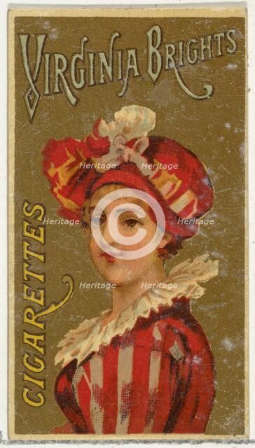 From the Girls and Children series (N64) promoting Virginia Brights Cigarettes for Allen &..., 1886. Creator: Allen & Ginter.