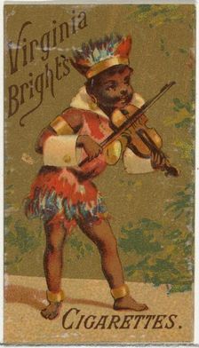 From the Girls and Children series (N64) promoting Virginia Brights Cigarettes for Allen &..., 1886. Creator: Allen & Ginter