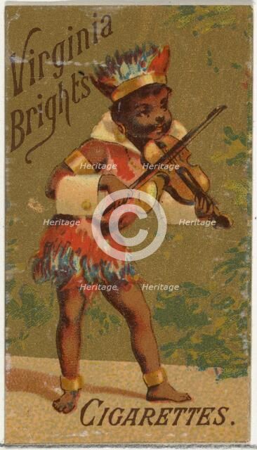 From the Girls and Children series (N64) promoting Virginia Brights Cigarettes for Allen &..., 1886. Creator: Allen & Ginter.