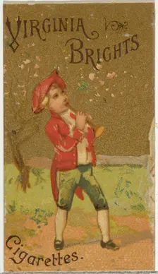 From the Girls and Children series (N64) promoting Virginia Brights Cigarettes for Allen &..., 1886. Creator: Allen & Ginter