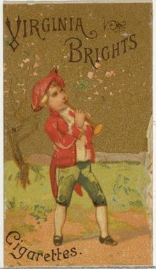 From the Girls and Children series (N64) promoting Virginia Brights Cigarettes for Allen &..., 1886. Creator: Allen & Ginter