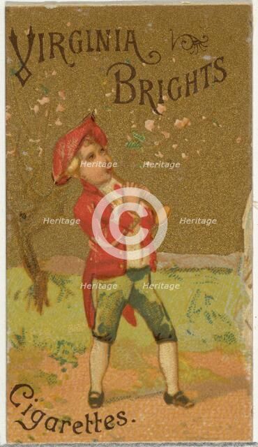 From the Girls and Children series (N64) promoting Virginia Brights Cigarettes for Allen &..., 1886. Creator: Allen & Ginter.