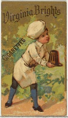 From the Girls and Children series (N64) promoting Virginia Brights Cigarettes for Allen &..., 1886. Creator: Allen & Ginter