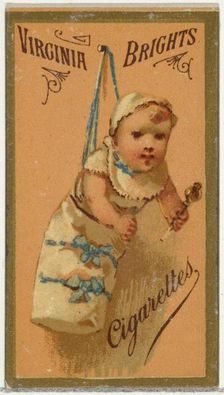 From the Girls and Children series (N64) promoting Virginia Brights Cigarettes for Allen &..., 1886. Creator: Allen & Ginter