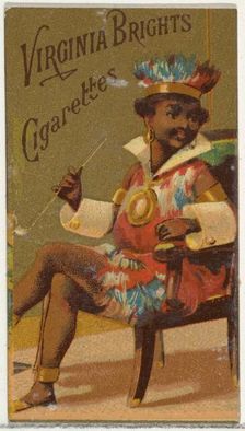 From the Girls and Children series (N64) promoting Virginia Brights Cigarettes for Allen &..., 1886. Creator: Allen & Ginter