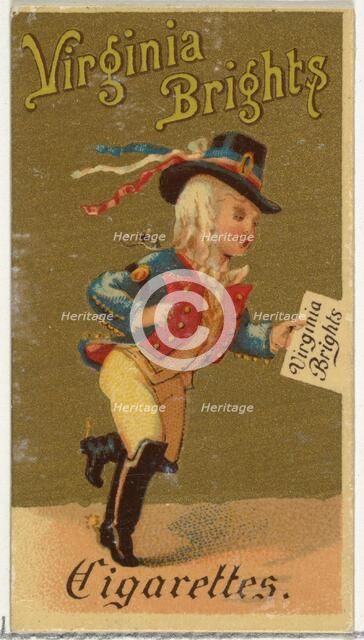 From the Girls and Children series (N64) promoting Virginia Brights Cigarettes for Allen &..., 1886. Creator: Allen & Ginter.