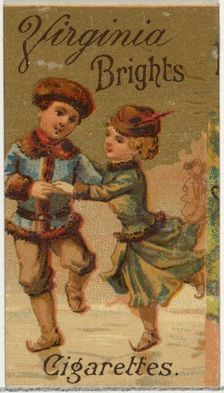 From the Girls and Children series (N64) promoting Virginia Brights Cigarettes for Allen &..., 1886. Creator: Allen & Ginter