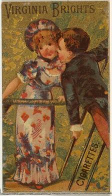 From the Girls and Children series (N64) promoting Virginia Brights Cigarettes for Allen &..., 1886. Creator: Allen & Ginter