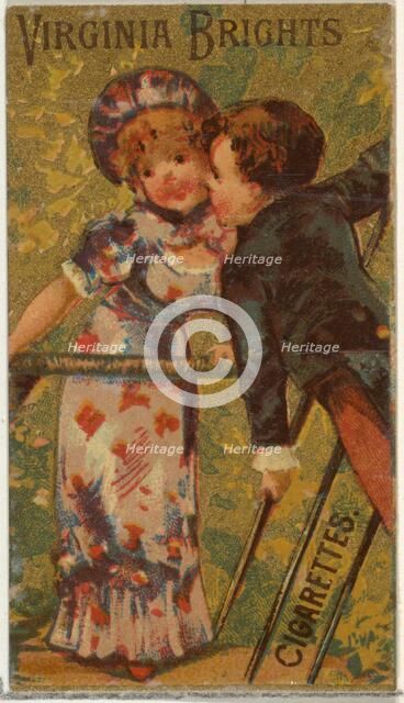 From the Girls and Children series (N64) promoting Virginia Brights Cigarettes for Allen &..., 1886. Creator: Allen & Ginter.