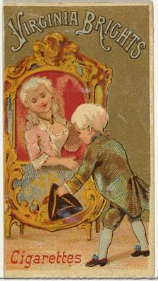 From the Girls and Children series (N64) promoting Virginia Brights Cigarettes for Allen &..., 1886. Creator: Allen & Ginter